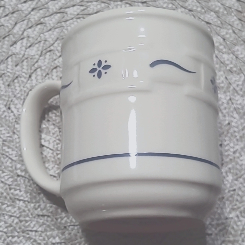 LONGABERGER 12 Oz. Coffee Mug, Woven Traditions In BLUE